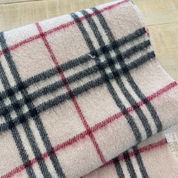 Burberry London authentic 80” long scarf cashmere England classic print - Picture 8 of 16